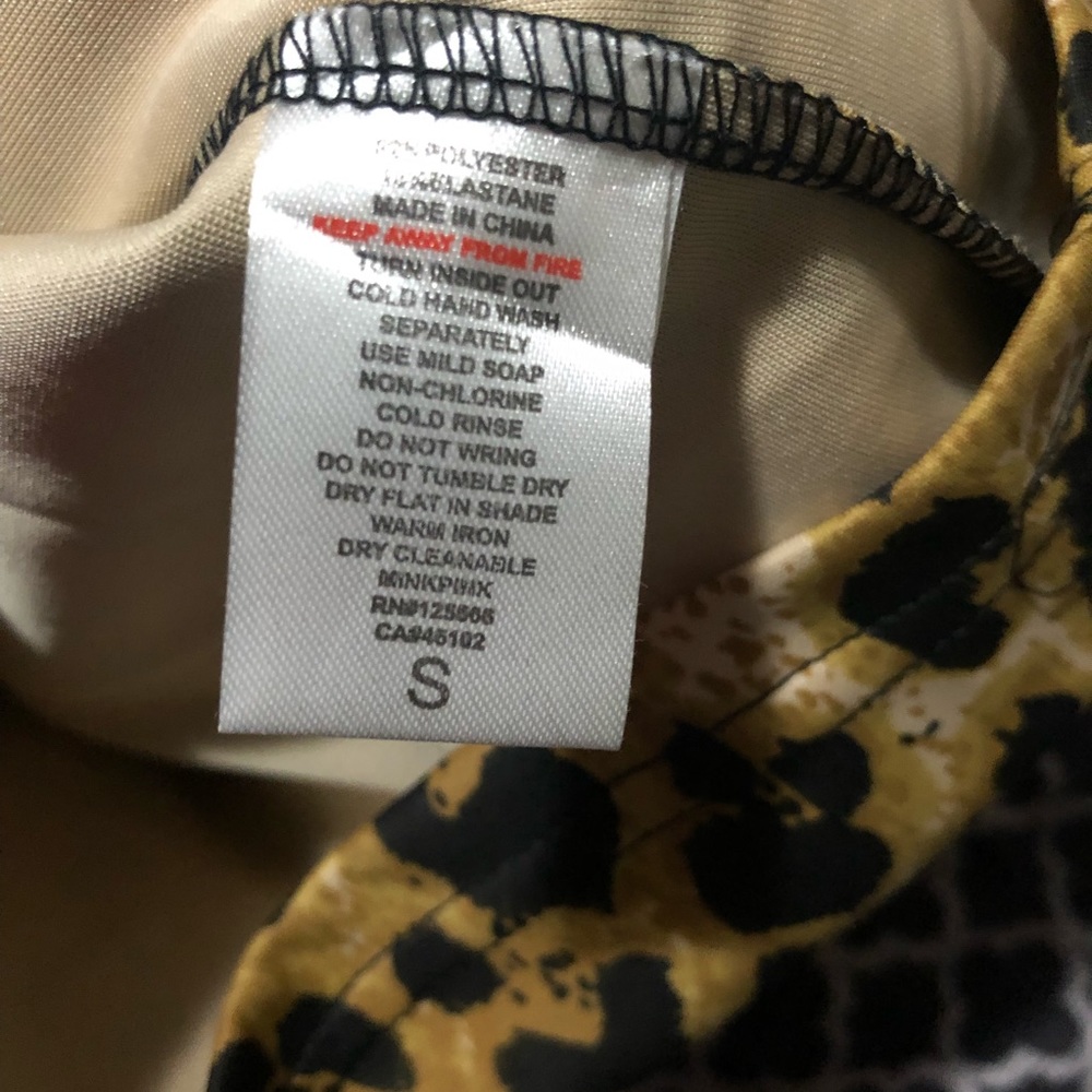 Nasty Gal X MINKPINK Women Lime Green Casual Dress Sz Small Leopard Cheetah - Picture 4 of 10